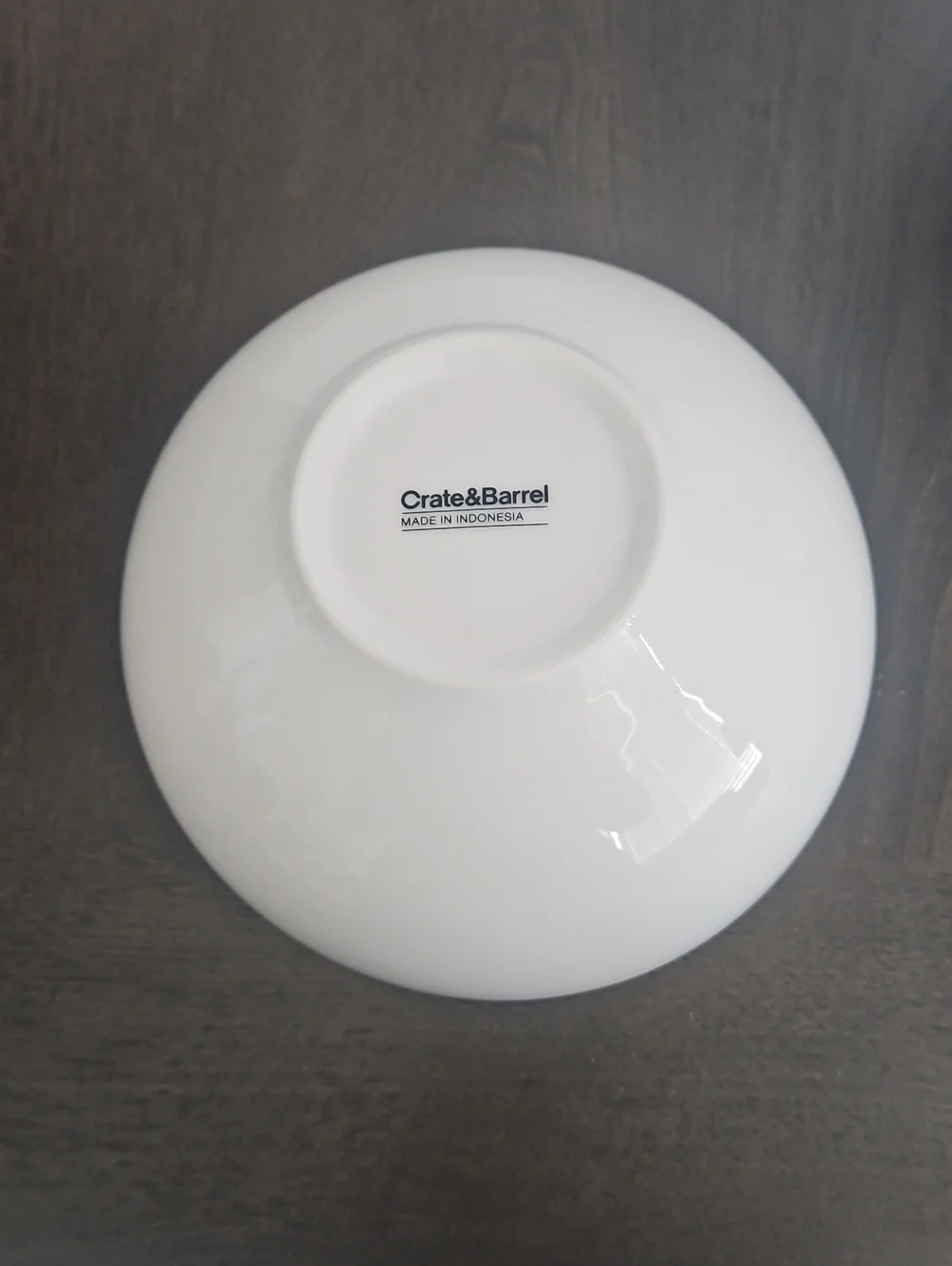 Set Of 2 Crate&Barrel White Ceramic Bowls